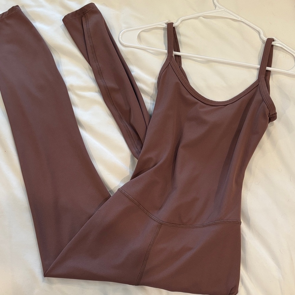 Brown Athletic Jumpsuit